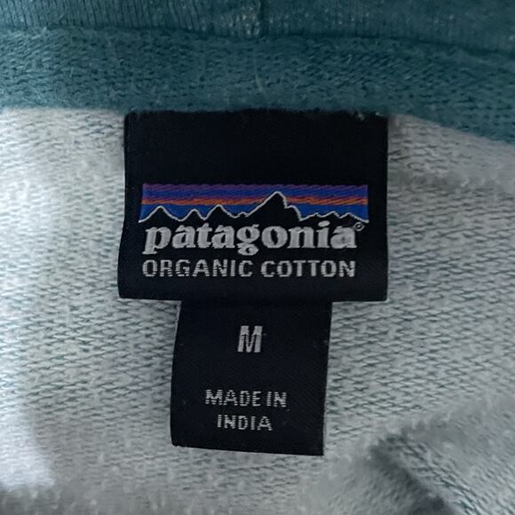 Patagonia Hoodie Sweatshirt Women Medium Fitz Roy Bear Uprisal Green Real Pocket - Picture 7 of 10